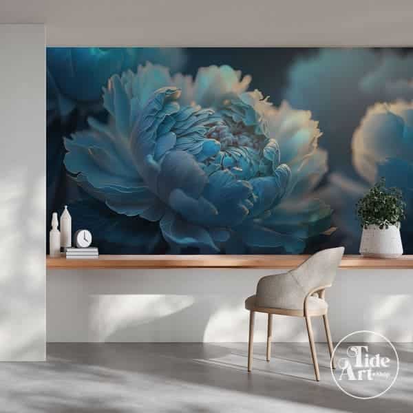 Kiwistar Orchidee - lijnen Muurtattoo in 6 maten - Muursticker Wall Sticker